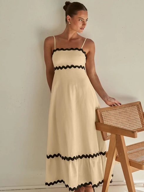 'Araceli' Spaghetti Strap Maxi Dress - Celes Fashion